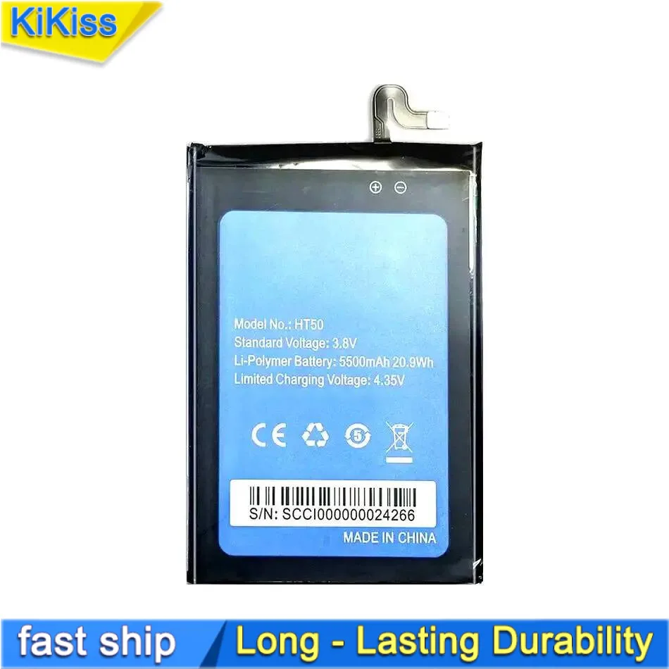 

For Homtom HT50 Mobile Phone Battery 5500mAh Fast Charging