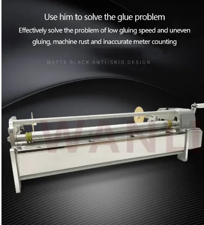 New 70cm Manual Wallpaper Sizing Machine Gluing Machine Stainless Steel Wallpaper Sizing And Brushing Machine Tool