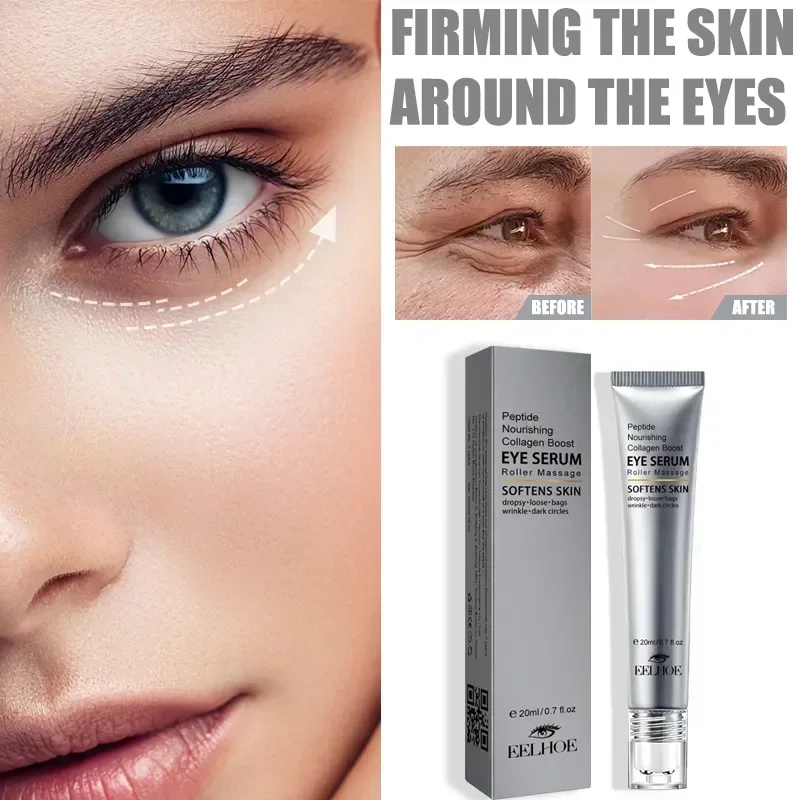 

Anti Dark Circles Eye Serum Peptide Eye Serum Anti Wrinkle Face Care Roller Massager Eye Care