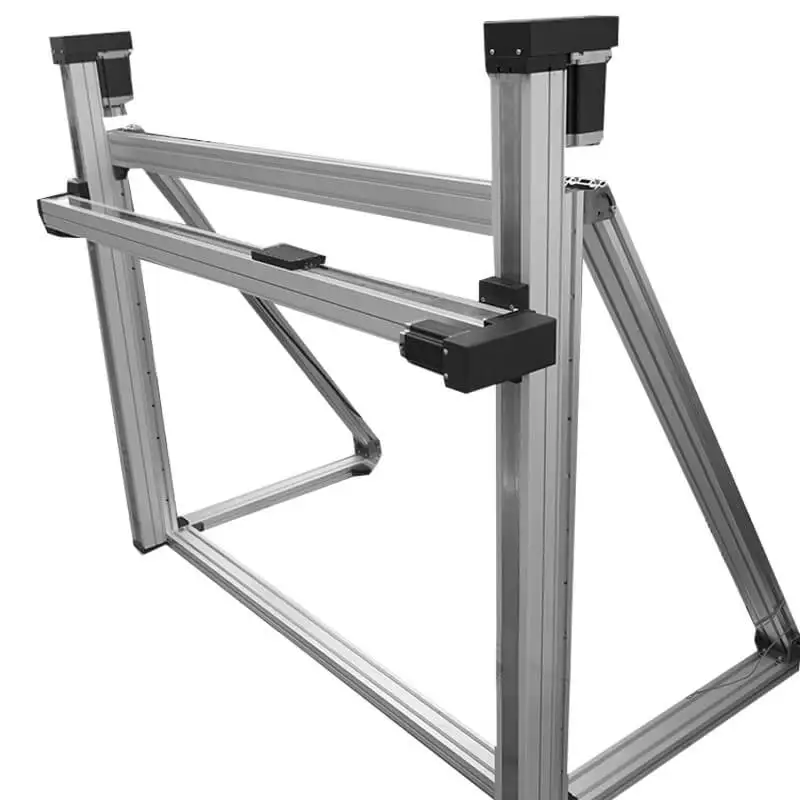 Custom Application Aluminum Ballscrew Guide Rail Side Mounted Motor Dustproof Linear Positioning Stage 40kg Load Capacity 0.02mm