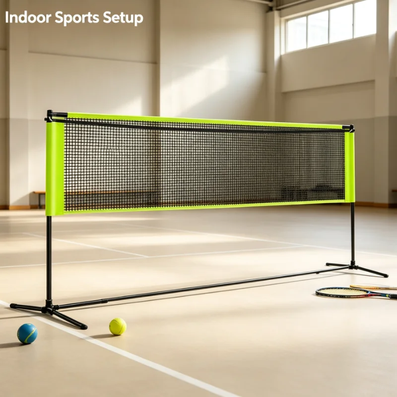 New badminton grid frame portable household outdoor simple folding label
