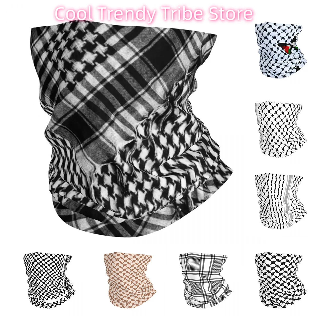 

Shemagh Tactical Bandana Neck Gaiter Printed Wrap Scarf Multi-use Face Mask Outdoor Unisex Adult