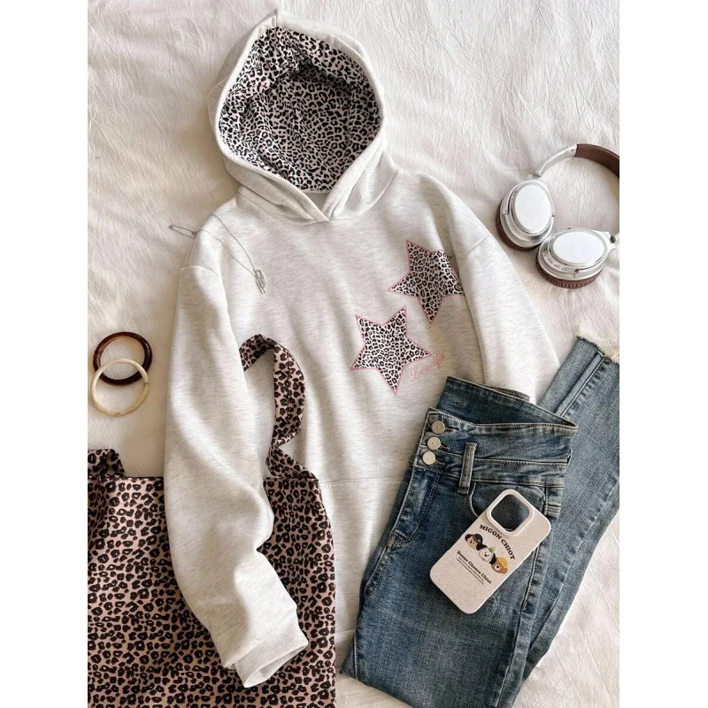 

Женская толстовка с вышивкой, модная женская одежда премиум-класса, трикотаж с капюшоном, весна 2026, трансграничная торговля