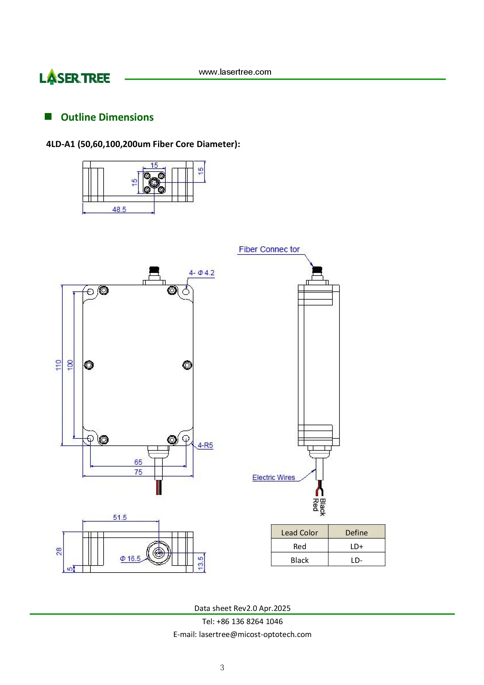 عرض لفترة محدودة 470 نانومتر 6 وات ليزر مقترن من الألياف 50um 60um 100um 200um 400um 800um ليزر ديود أزرق من الألياف