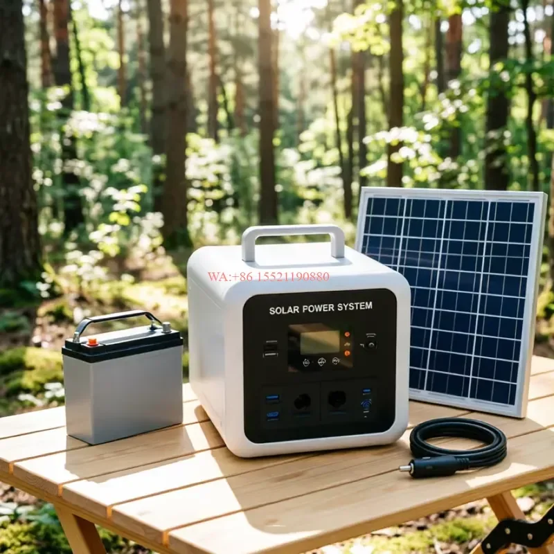 WMWMNU 3kW Off Grid Solar Power System 120V 240V 60Hz with MPPT Controller LiFePO4 Battery Support for Home Outdoor Use