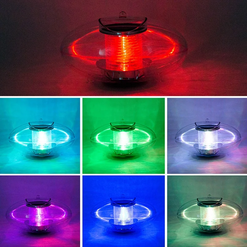 Solar Floating Pool Light, Lâmpada de piscina impermeável, LED Floating Garden Light, 1 pc