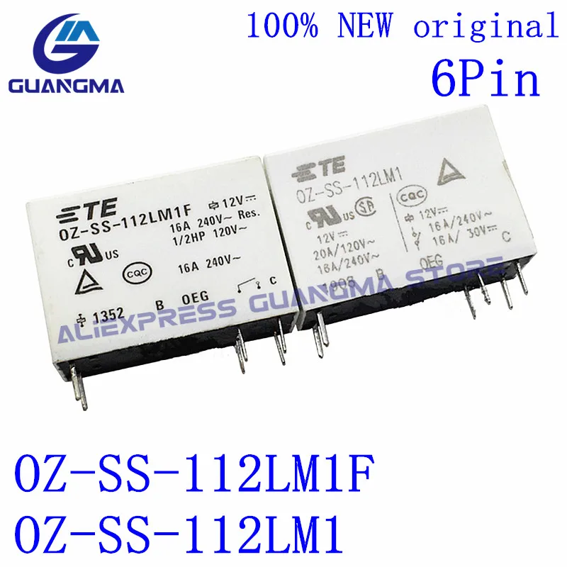 

10PCS 100% NEW Original Relay OZ-SS-112LM1F 16A 240V 6pin Normally open Communication relay OZ-SS-112LM1 12VDC OZ SS 112LM1F