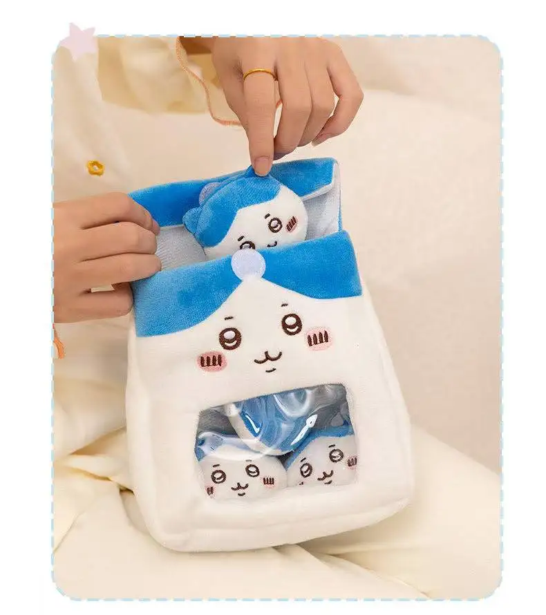 20 cm Neueste Tasche mit Snacks Kleine Acht Kawaii Gefüllte Plüschtier Puppe Cartoon Anime Süßes Geschenk für Kinder Lustige Puppe Weihnachten – Detail 18