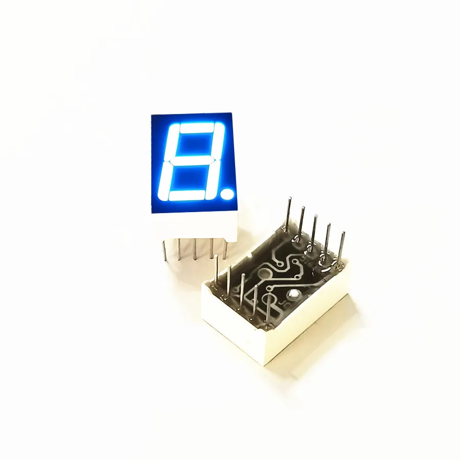 10Pcs 0.56 Inch 1 Bit Digit Blue Led Digital Display Digitron 13*19*8MM 10Pins …