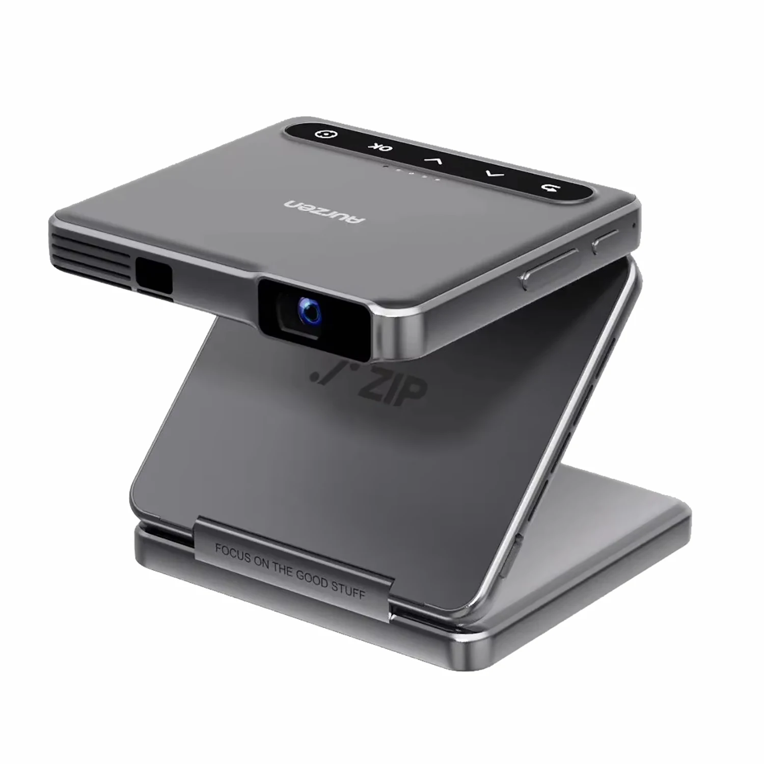 Yinzam All in One Zip HD Portable Projector, Auto Focus/Keystone 5000mAh Fast Charge Dual Speakers for Business Outdoor Gaming