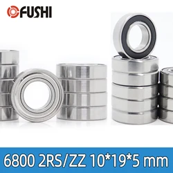 10PCS 6800RS 6800ZZ 10*19*5 mm ABEC-1 Double Rubber Seal Metal Shield Miniature Bearing Skateboard Electric Motor 6800 RS 2RS ZZ