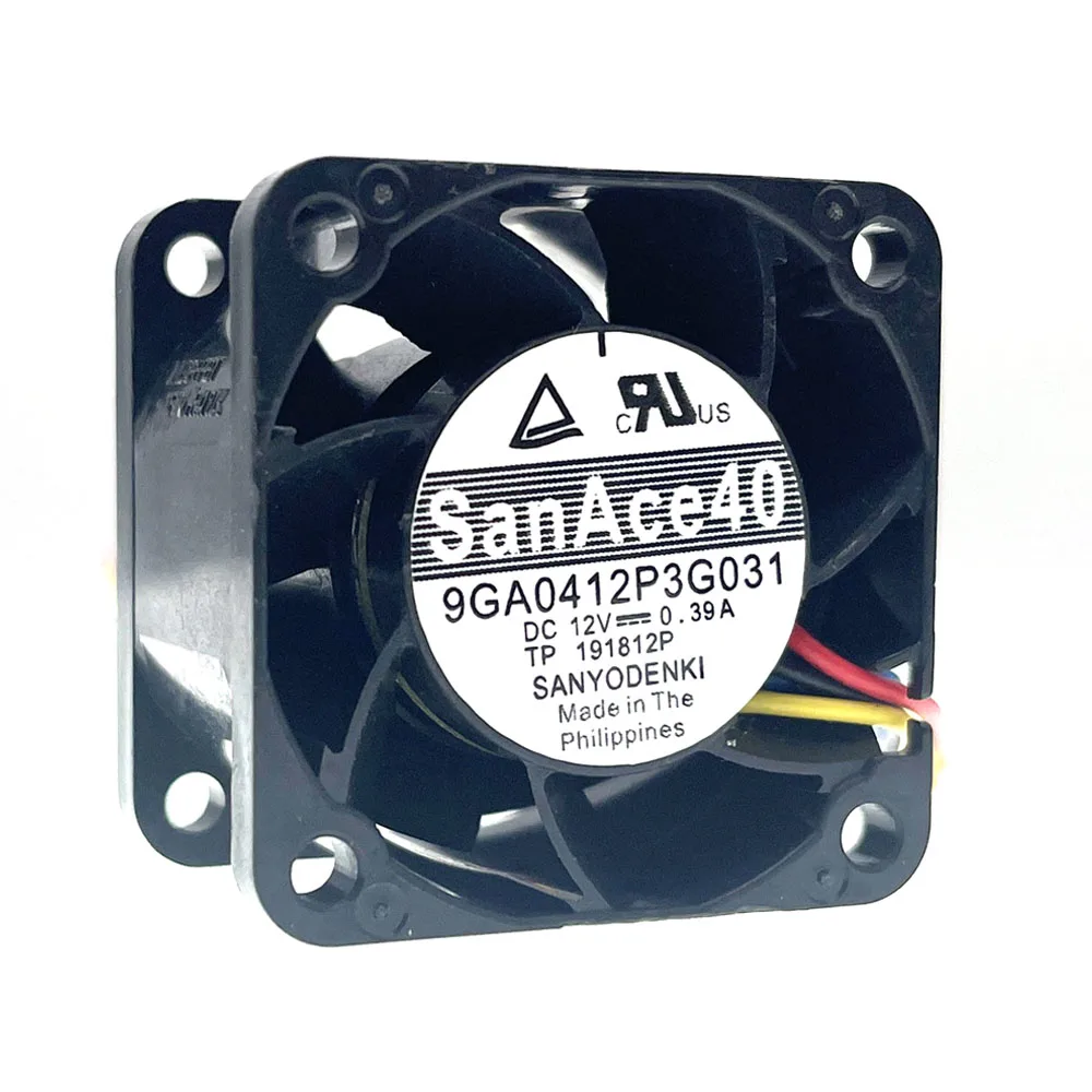 Brand New San Ace 40mm 4cm Server Fan 4028 40X40X28mm 9GA0412P3G031 Server Case Cooling Fan 12V 0.39A Cooling Fan 16500RPM 4PIN