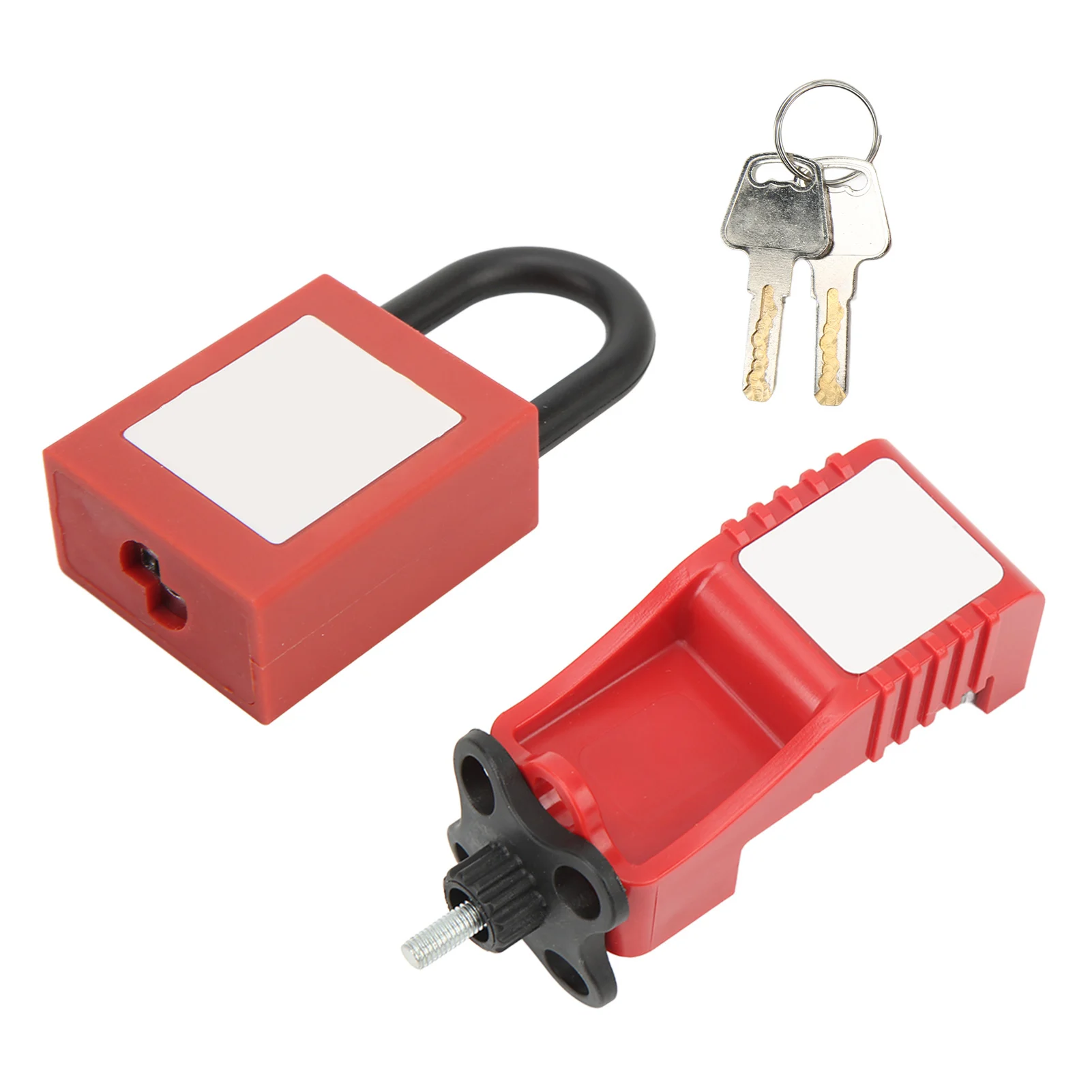 잠금 회로 차단기 잠금 장치, 합금 톱니 모양 나일론 자물쇠, 잠금 구멍, 태그아웃 장치, 25mm