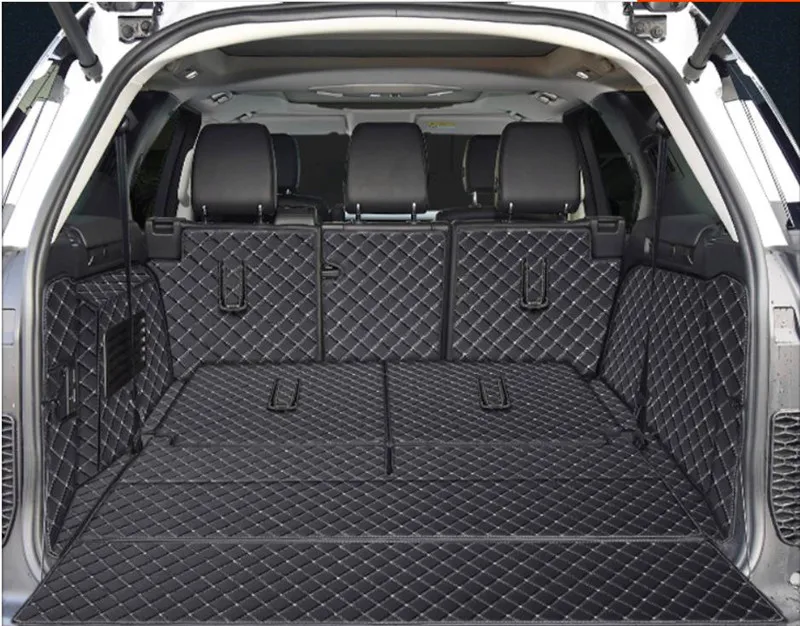 Goede Kwaliteit! Volledige Set Auto Kofferbak Matten Voor Land Rover Discovery 5 2022-2017 7 Zetels Duurzaam Boot Tapijten Mat Cargo liner Cover