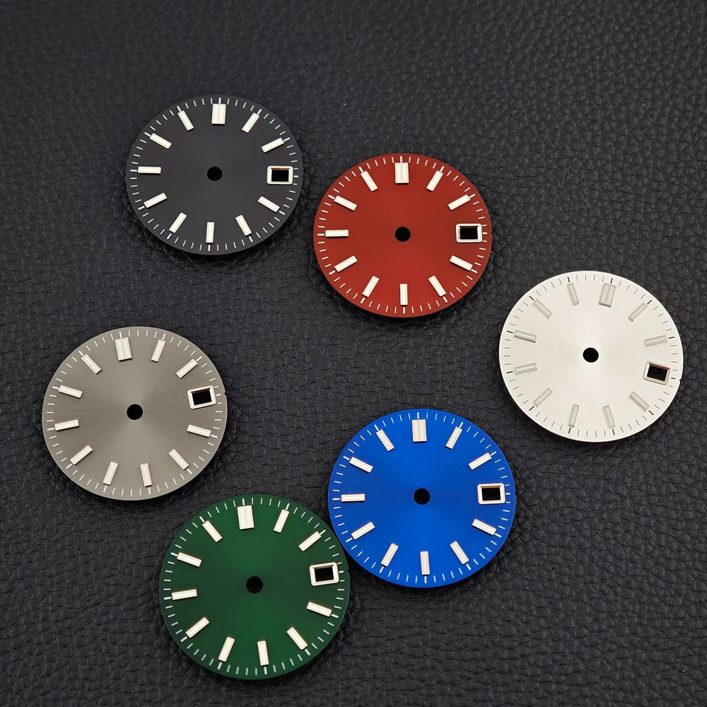 

28.5mm NH35 Watch Dial Green Luminous for NH35 NH36 Automatic Movement Men's Accessory Watch Part