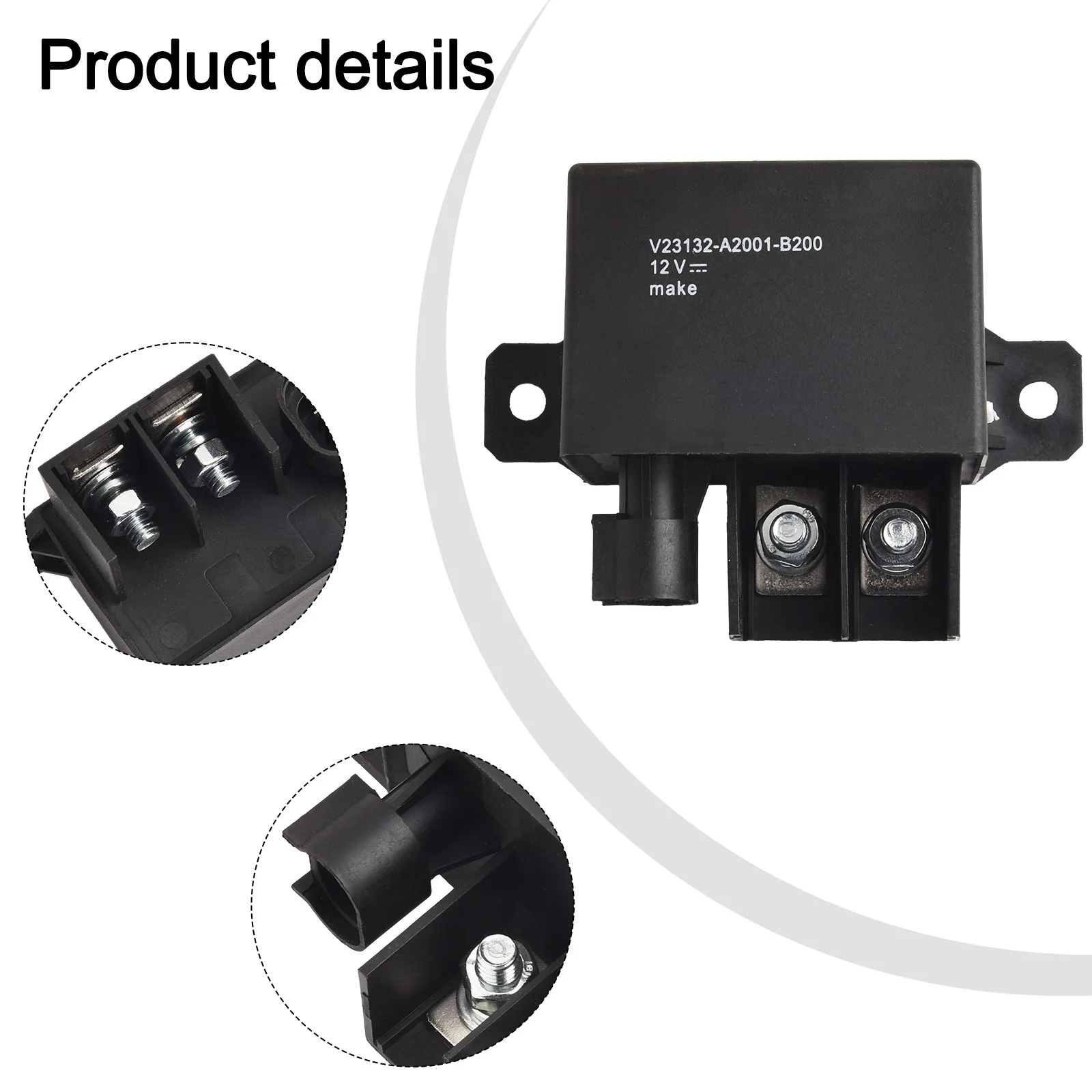 

Автомобильное реле 12 В постоянного тока, силовое реле, автомобильные схемы, черное, безопасное монтажное реле с удерживающими гайками, реле 12 В постоянного тока