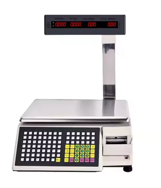 Weighing 30kg All-In -One Pos System Weighing Fruit Scale With Receipt Printer for Supermarket