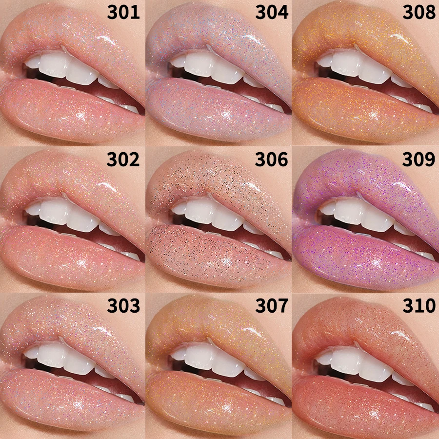 ملمع شفاه حلو لامع ومرآة ملمع شفاه خفيف ملمع شفاه شفاف ملمع شفاه مائي لامع أحمر شفاه سائل فتاة