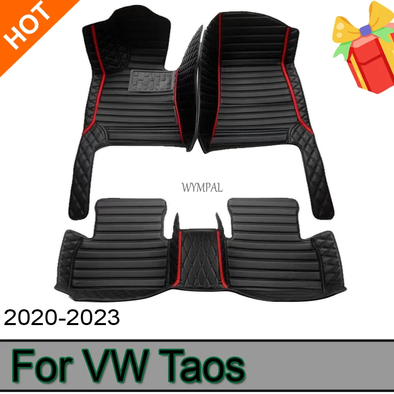 Floor Mats For VW VW Taos Tharu 2020~2023 Waterproof Tapetes Para Automovil Car Mats Alfombra para Auto Car Accessories