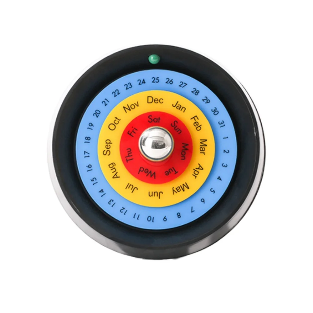 

Creative Rotating Calendar Decorative Nordic Style Turntable Perpetual Calendar Handmade DIY Annual Desk Calendar Office