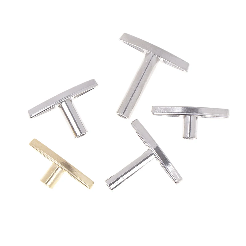 2pcs Musical Box Wind Key Music Box Mechanism Musical Box Rotating Knobs Clockwork Music Box T Shape Bar Replacement Winder