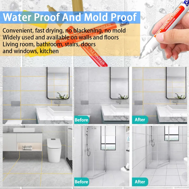 3 szt. Wodoodpornych białych m – Tile Grout Repair recenzja i cena