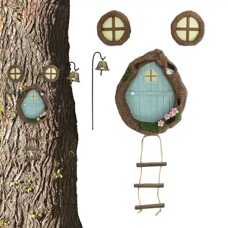 

Fairy Gnome Home For Tree Decor Fairy Tree Decor With Opening Door And Window Simple Creativity Fairy Door Garden Decor For Lawn