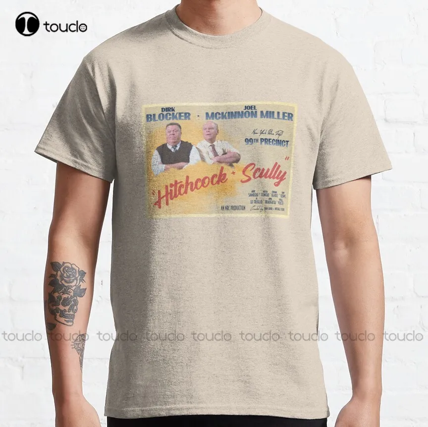 Vintage Movie Poster - Hitchcock And Scully Brooklyn Nine Nine Classic T-Shirt White Shirts For Women Xs-5Xl Breathable Cotton