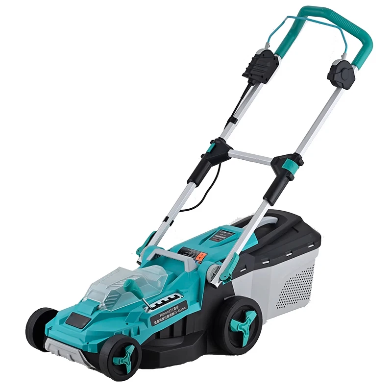 40V Lithium Battery Electric Lawn Mower Household Small Lawn Mower Rechargeable Hand Push Lawn Mower Grass Collection