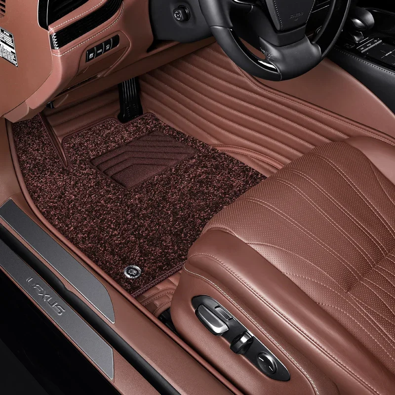 Custom fit Car Floor Mat High Quality Cowhide Eco Material For 98% More Than 3000 Models 5 Seats Car For Left Driving Only