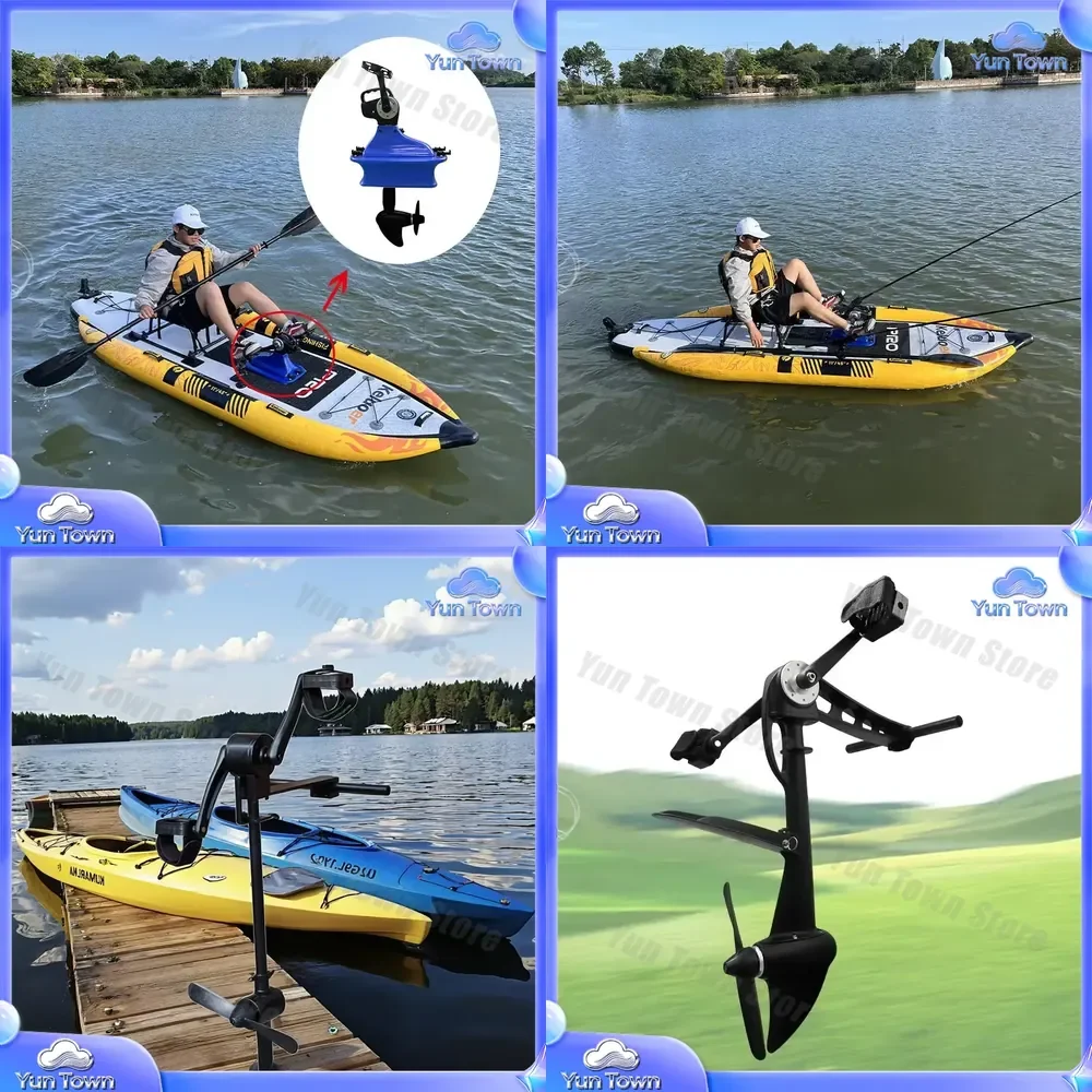 Fin Pedal Drive System for Fishing Kayak with Adjustable Foot Braces for Marine Custom Waterplay Propulsion Impeller Parts