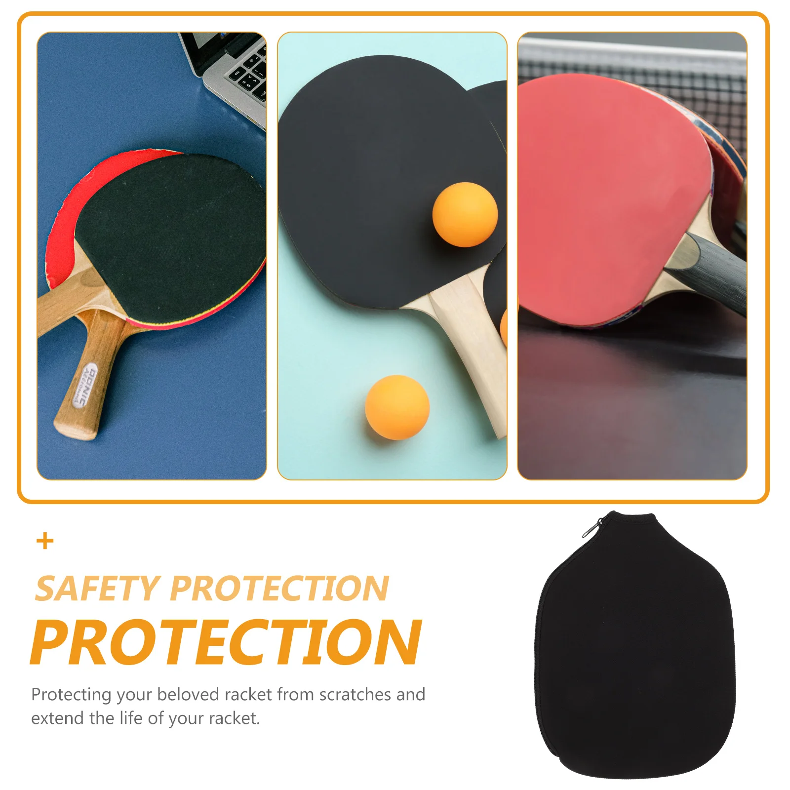 

Racket Protector Table Tennis Paddle Case Cases Storage Bag Holder Outdoor Pong