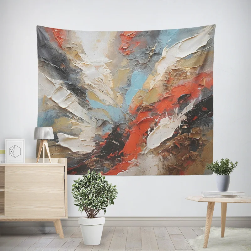 نسيج الكتابة على الجدران الحديث، بوليستر مقاوم للبهتان، ديكور المنزل غرفة نوم نسيج جمالي 70X100CM 180X280CM نسيج الجدار #3