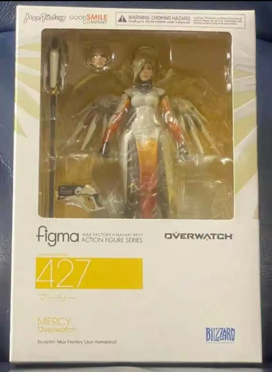 Figura de Acción Coleccionable de Anime 100% Original Figma 427 Overwatch Mercy en Stock