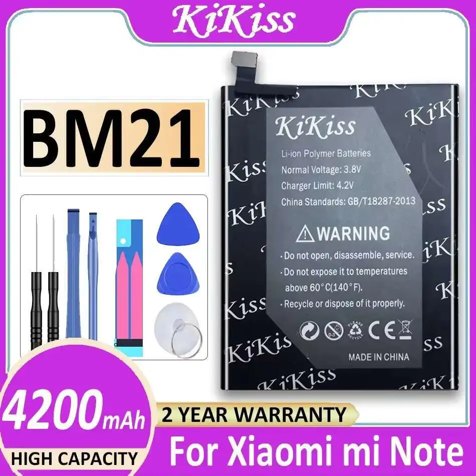 

Durable For Xiaomi MI Note Mobile Phone Battery 4200mAh High Performance BM21