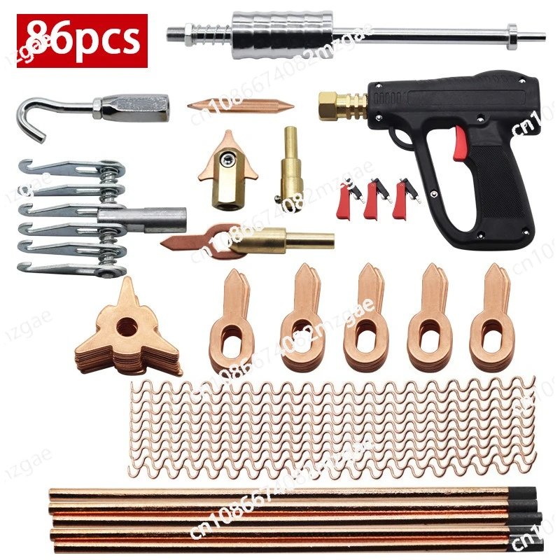 

Набор для удаления вмятин 86 в 1: универсальный инструмент для ремонта кузова автомобиля, аппарат для точечной сварки, молоток для вытягивания вмятин