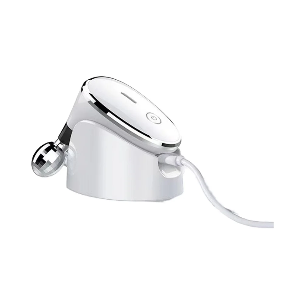 USB Rechargeable EMS Face Neck Lifting Massager with Base Home Anti-Wrinkle Vibration Beauty Device