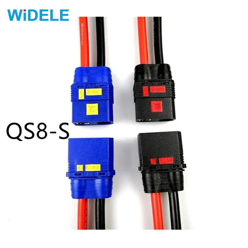 1/2/3/4/5 Pairs QS8S Original Anti-Flash high Current QS8 8 mm EC8 Gold Plug Connector Reverse Polarity Proof 180A e-Bike e-Sc