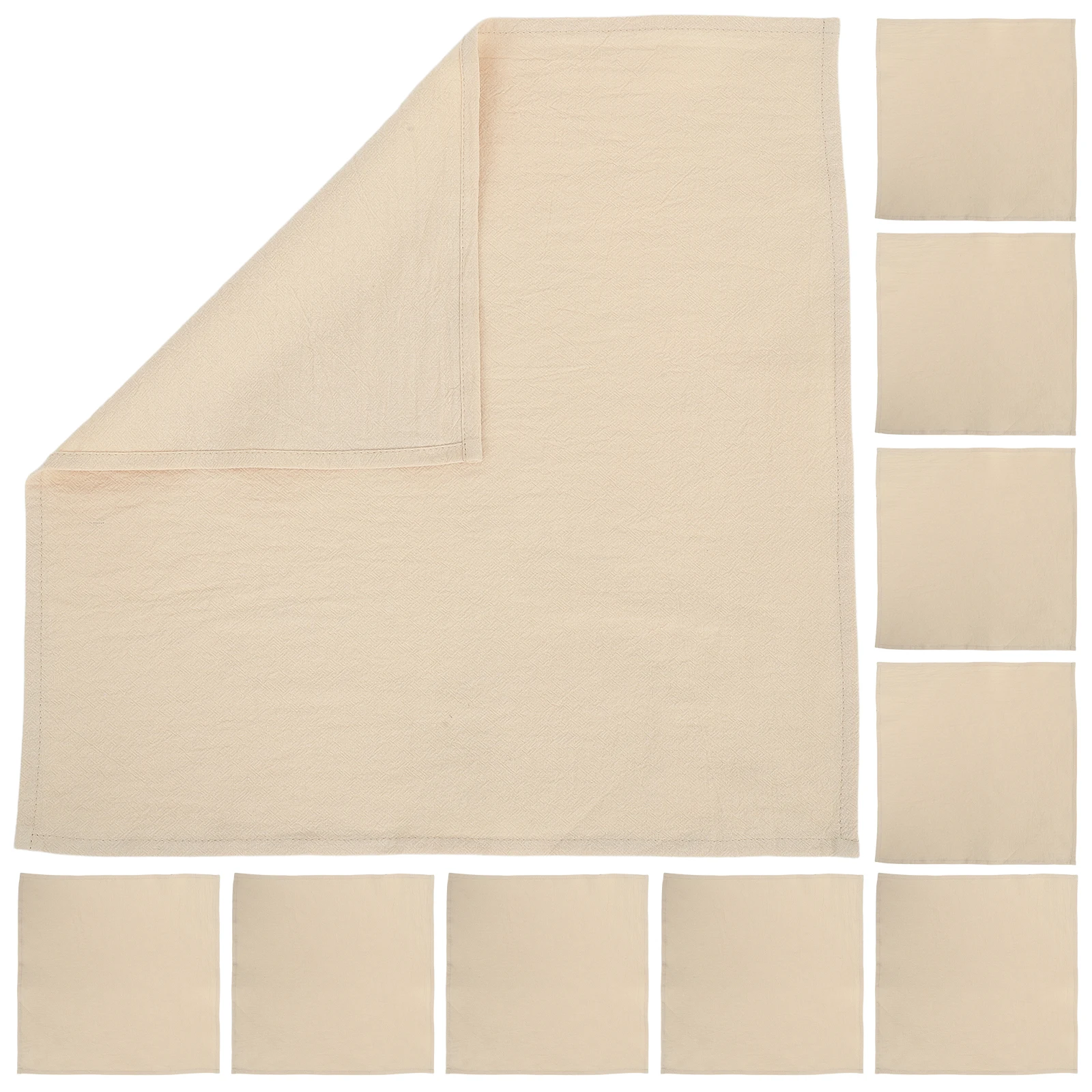 

12 Pcs Napkins Soft Washable 40cm Pink Wedding Party Restaurant Reusable Square Guest Natural Napkins Towels Bath