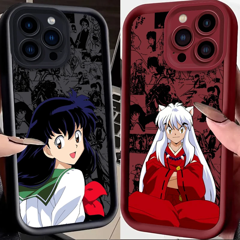 Anime Inuyasha Art Popular Eye Ladder For Apple iPhone 15 14 13 12 11 XS XR X Pro Max Plus Funda Phone Case