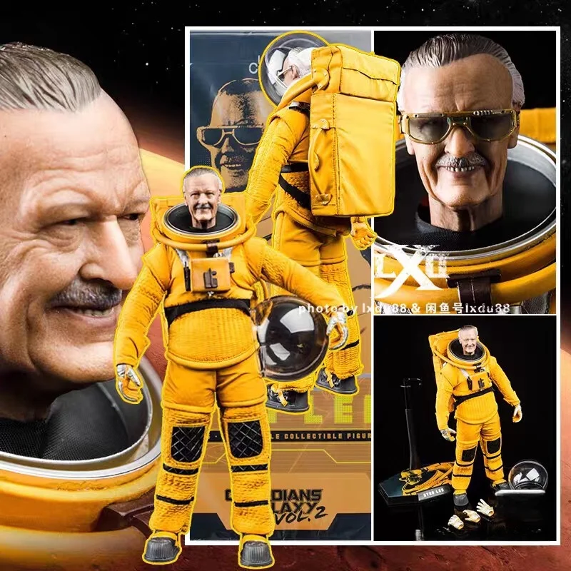 

In Stock Avengers Father Stan Le Observer Form Spacesuit Action Figure Soldier Model Enthusiast Desktop Collectible Toys Gifts
