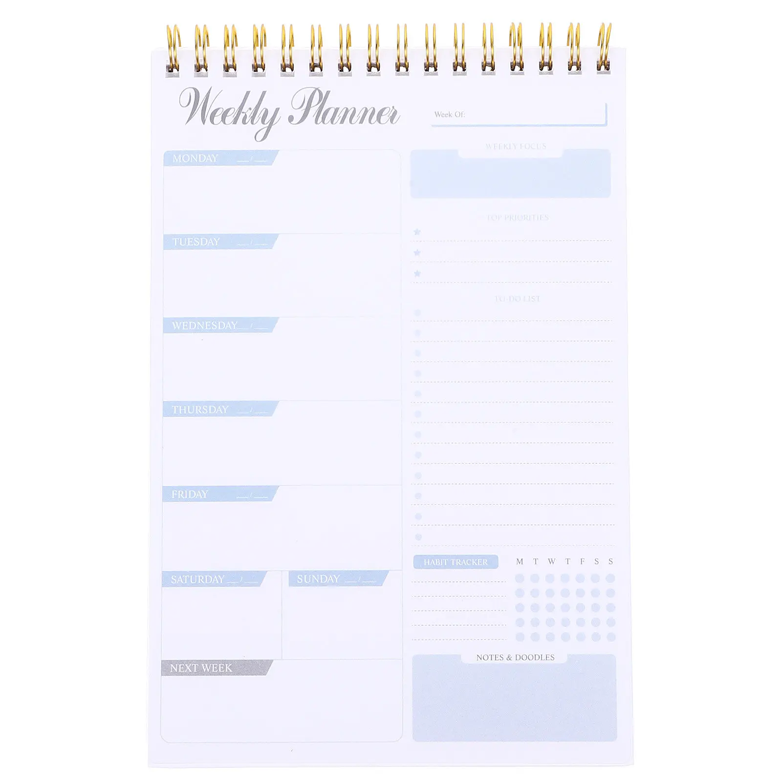 

Еженедельный планировщик-блокнот с отрывными листами, рамка из алюминиевого сплава, бумага для плавного письма, ежедневный планировщик задач, блокнот для заметок, настольный органайзер