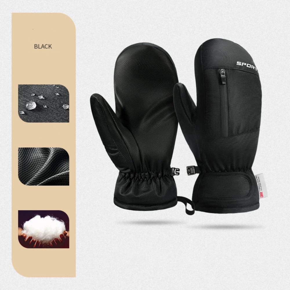 

Ski Winter Snowboard Accessories Winter Gloves - Waterproof Touch-Screen Thermal Thick Snow Mittens for Cold Weather