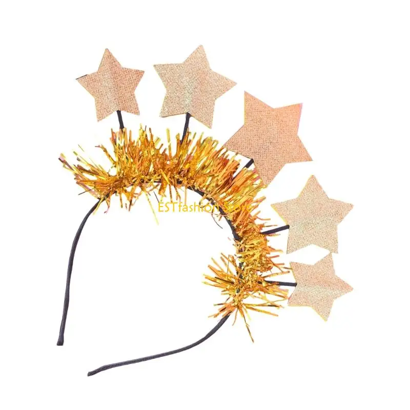 Y5GC – bandeau diadème pour nouvel an, cerceau pour cheveux, accessoires coiffure, fournitures fête vacances, cadeaux