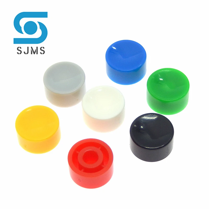 20PCS A17 Inner Hole 3.2/3.4mm Tactile Switch Button Caps Push Key Caps Multicolor Concave 5.3*10mm for 6 * 6 Round Tact Switch