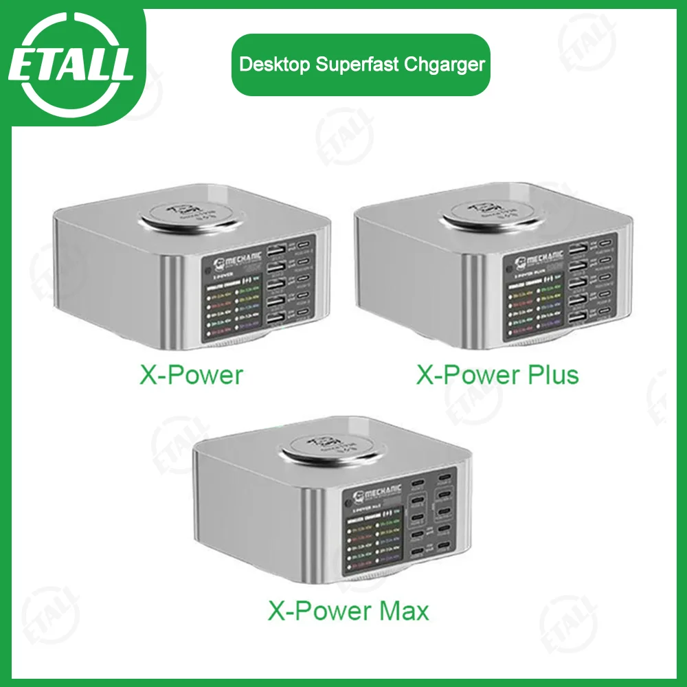 

MECHANIC X-Power Plus Max Multi-port Charger Multifunctional Desktop Charging Station Fast Charging for Phone Tablet