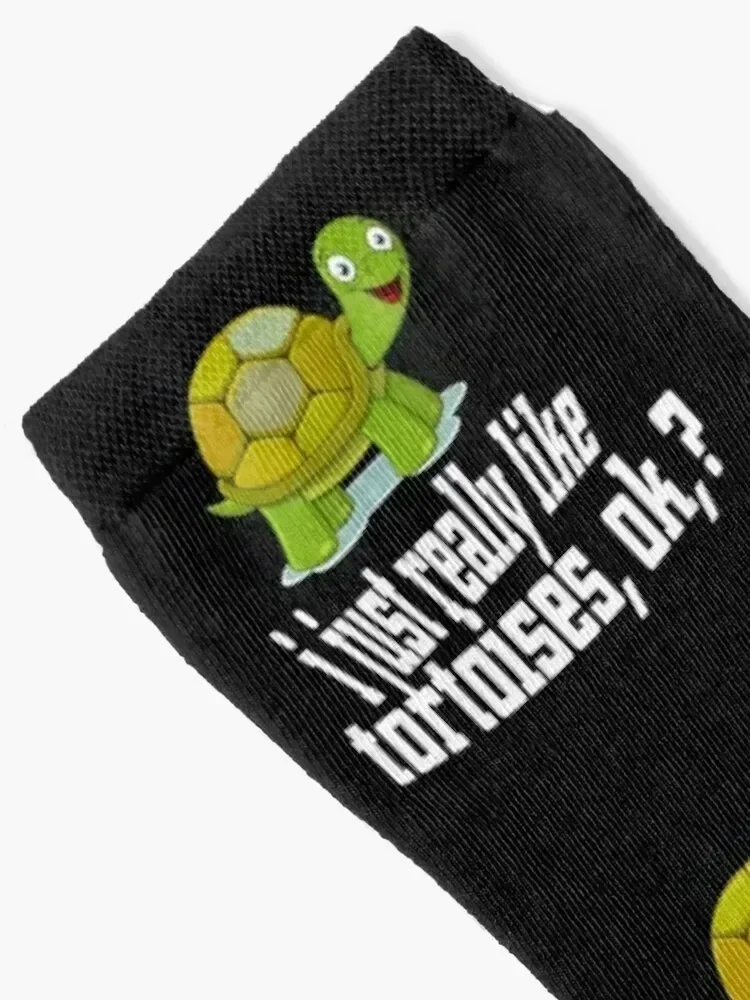I Just Really Like Tortoises, okay? Socks compression sport cute cartoon Mens Socks Women's
