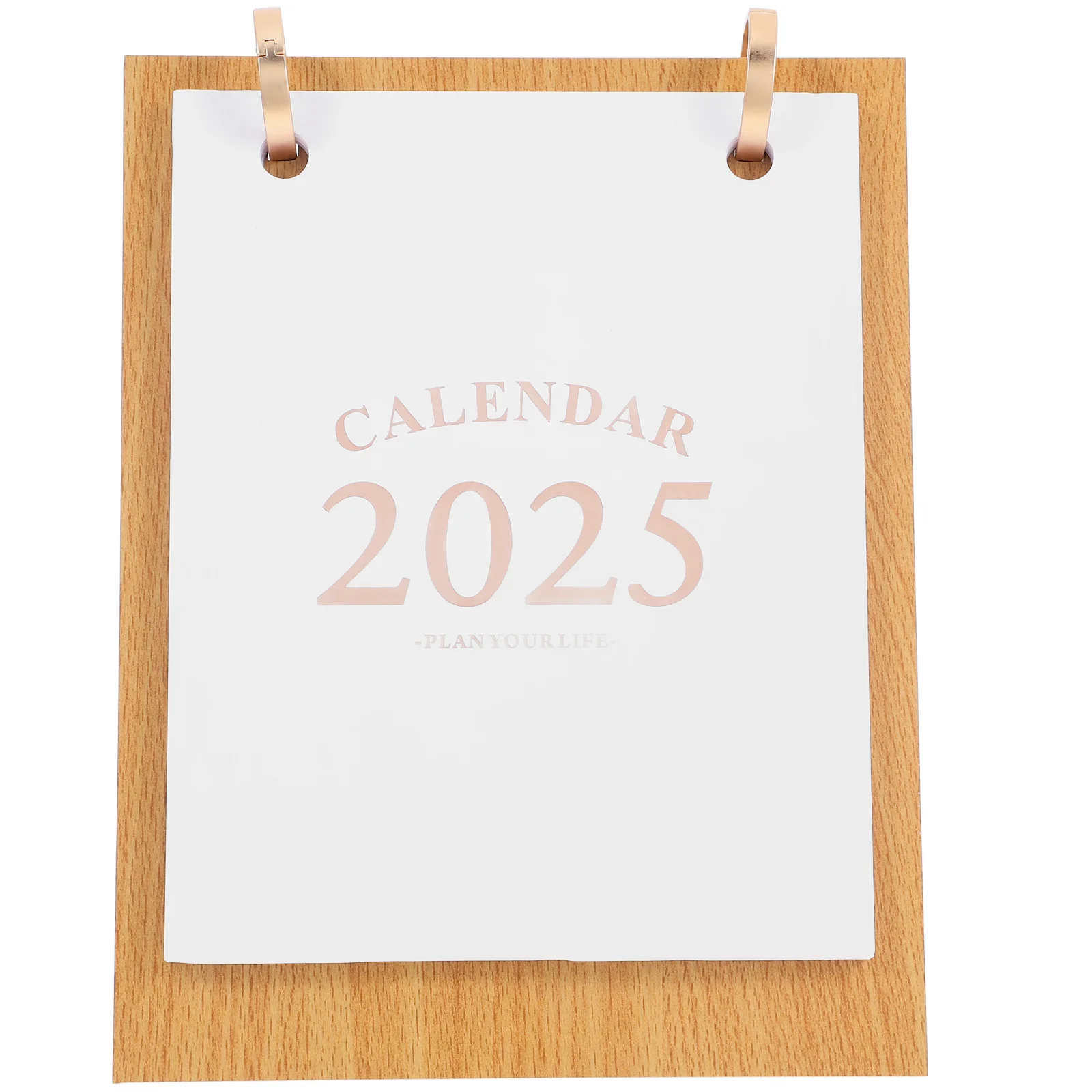 Wooden Page Desk Calendar 2025 Material Stable Base Home Office School Monthly Standing Flipped Table Top Calendars