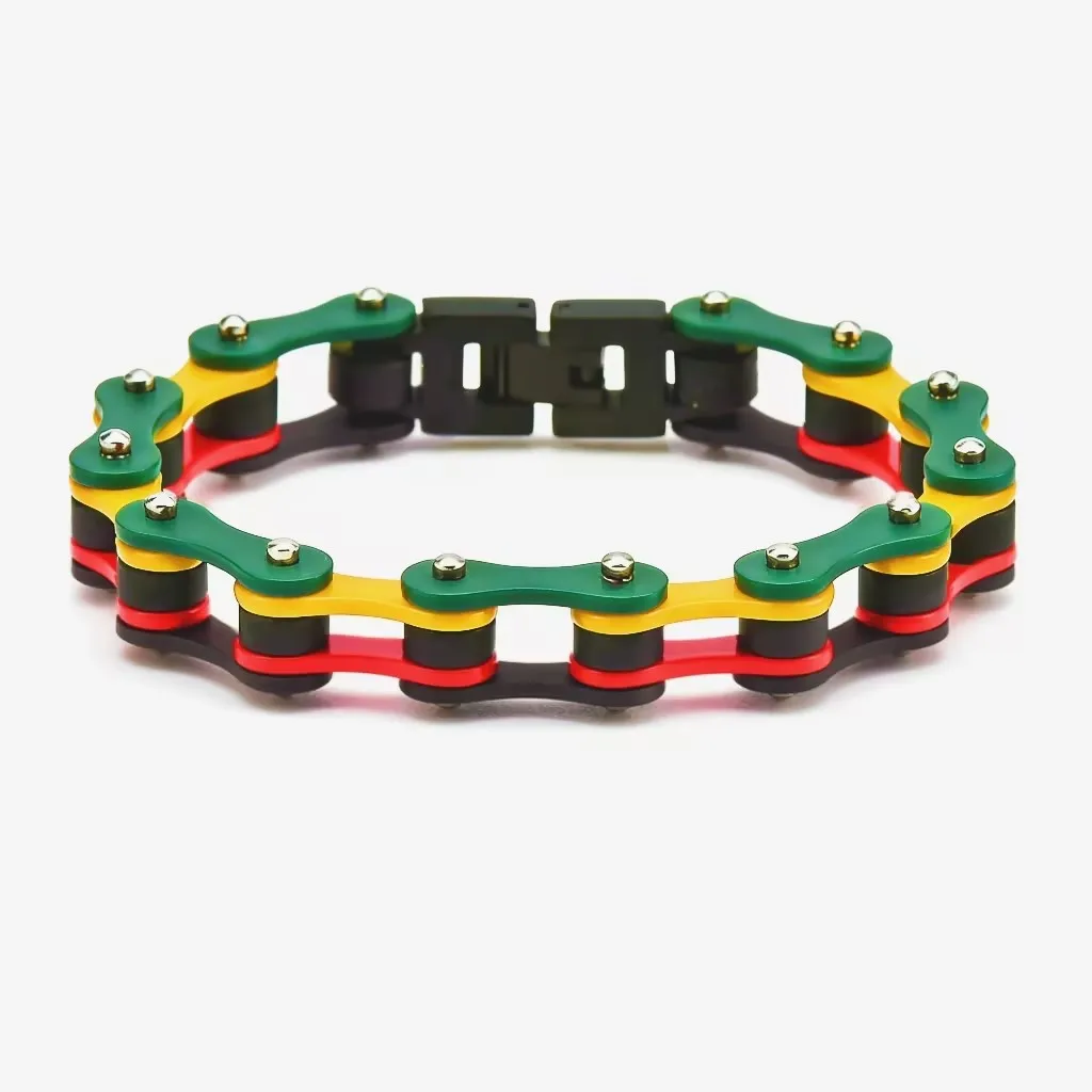 SDA 10MM Custom Color Motorcycle Biker Chain Bracelets Replace Part Select Length for Jewelry