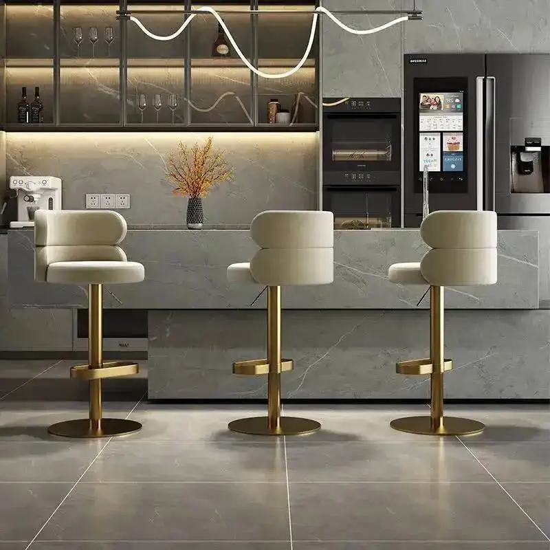 

Room Light High Rotating Table Bar Chair Stool Dining Solid Luxury Stool Bar Chassis Living Bars Front Table Chairs